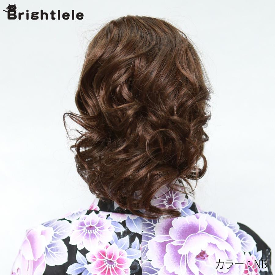 Brightlele ウィッグ 和装 着物 髪飾り 浴衣 つけ髪 ヘアピース Brightlele ウィッグ 和装 着物 髪飾り 浴衣 つけ髪 ヘアピース