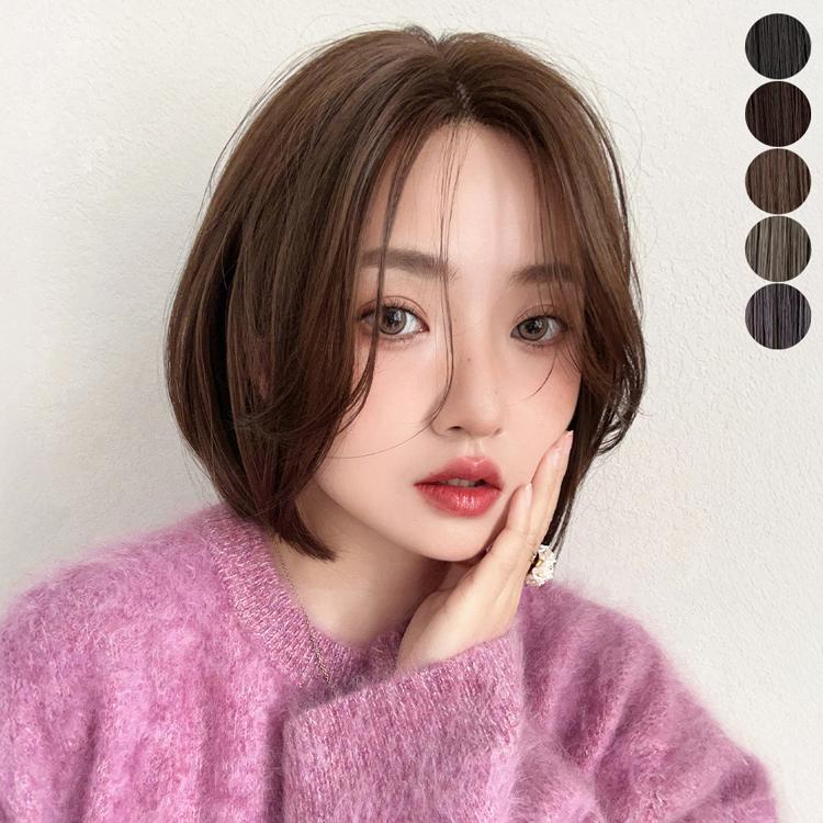 Brightlele ウィッグ レディース ボブ ミディアム フルウィッグ Brightlele ウィッグ レディース ボブ ミディアム フルウィッグ