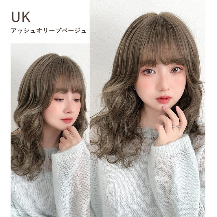 Brightlele ウィッグ 自然 ロング セミロング ミディアム フルウィッグ