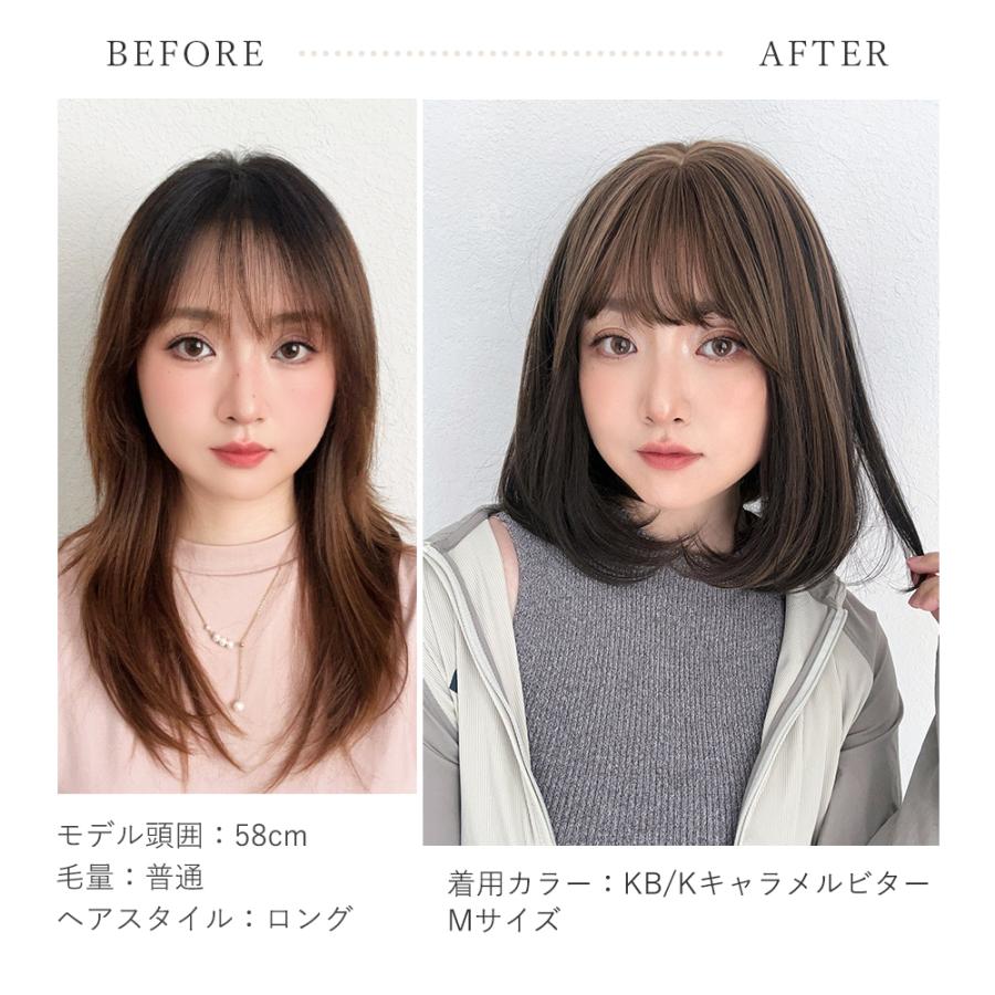 Brightlele（ブライトララ） 素肌ウィッグ 医療用 ウィッグ ミディアム