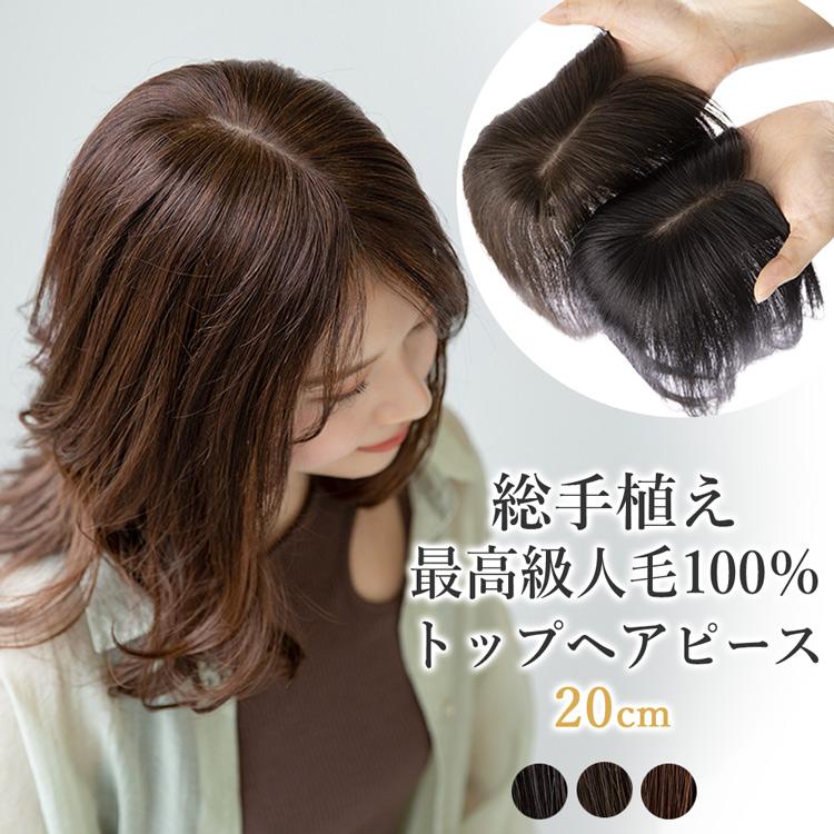 頭頂部 ウィッグ 部分かつら ヘアピース 自然 ブラック つけ毛 メンズ にも