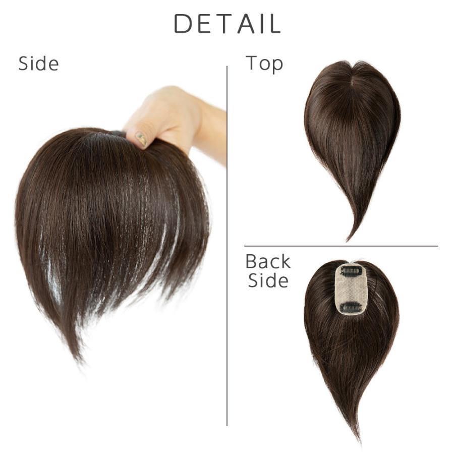 Brightlele（ブライトララ） ヘアピース 人毛100% 人毛 100 ウィッグ