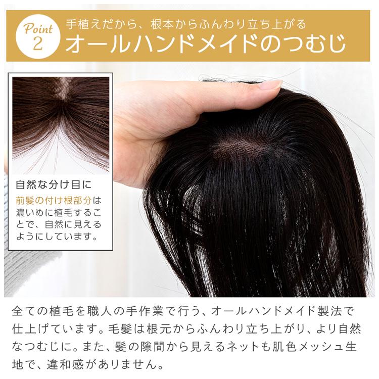 Brightlele（ブライトララ） トップカバー ウィッグ 生え際 ヘアピース