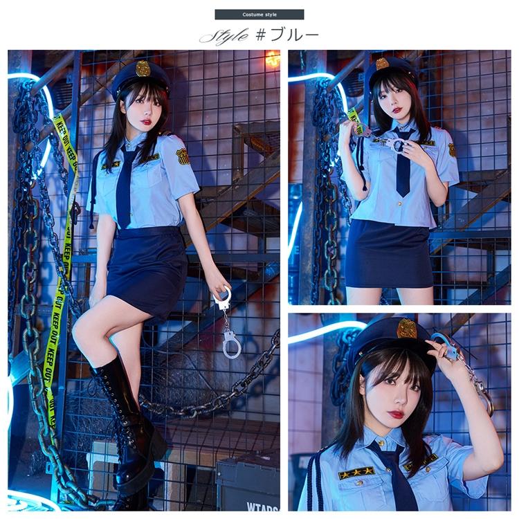 Brightlele（ブライトララ） ハロウィン コスプレ 仮装 ポリス 制服