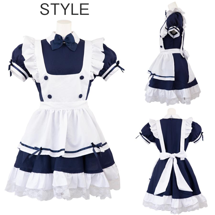 Brightlele ハロウィン コスプレ メイド服 メイド 仮装 衣装