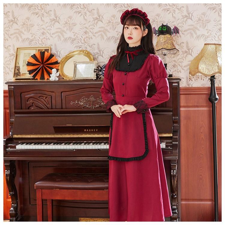 Brightlele（ブライトララ） ハロウィン コスプレ 仮装 洋館メイド