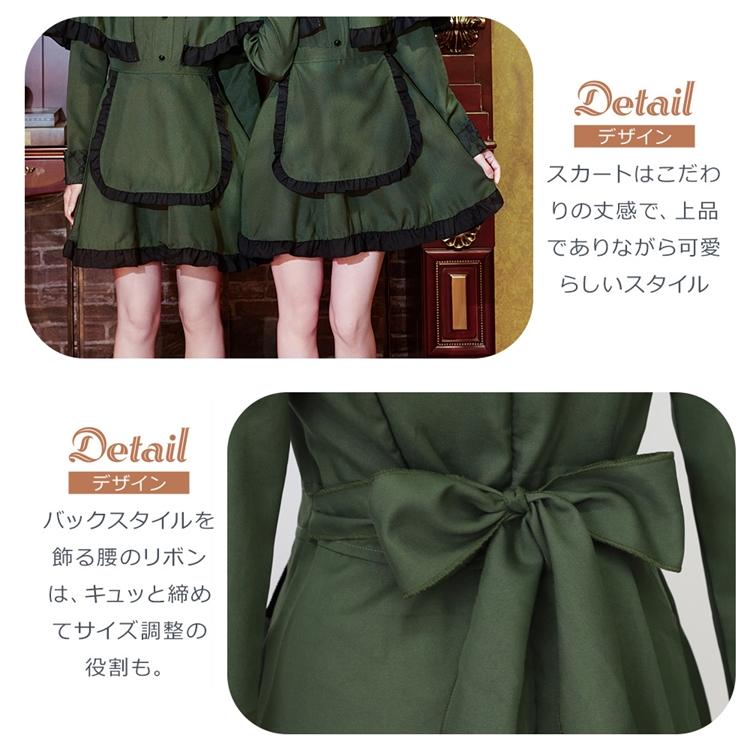 Brightlele ハロウィン コスプレ 衣装 メイド メイド服 洋館メイド