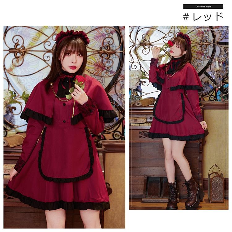 Brightlele（ブライトララ） ハロウィン コスプレ 衣装 メイド メイド