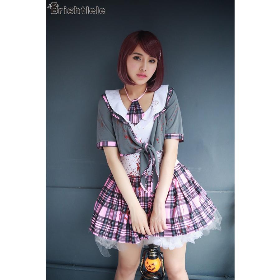 Brightlele コスチューム ゾンビ コスプレ セーラー服 制服 Brightlele コスチューム ゾンビ コスプレ セーラー服 制服
