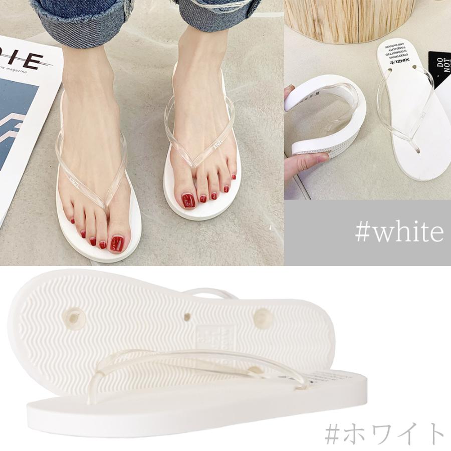 ビーチサンダル レディース 軽い 軽量 ビーサン ビーチ サンダル トングサンダル ぺたんこ 海 女の子 おしゃれ かわいい 黒 白 ブラック ピンク L R803 ウィッグ エクステ Brightlele 通販 Yahoo ショッピング