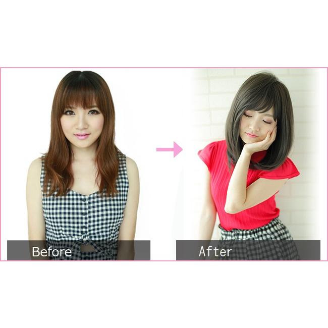 ギフ 包装 ウィッグ ミディアム ボブ フルウィッグ 自然 ショートボブ ウイッグ ショート ストレート ワンカール コスプレ ロング かつら 小顔 レディース