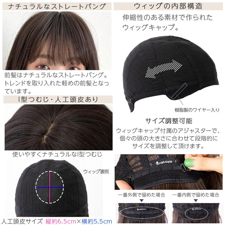 医療用ウィッグ 人毛MIX 人毛50％ ウィッグ 人毛ウィッグ 人毛 自然 レイヤー インナーカラー ハイライト フルウィッグ 医療用 かつら 黒髪 茶色 レディースの画像