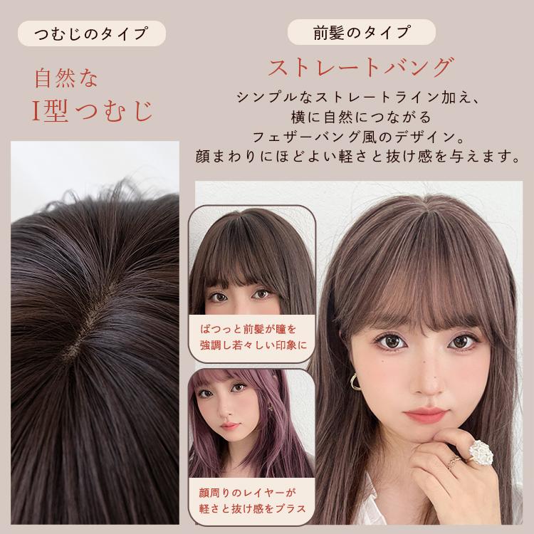 Brightlele（ブライトララ） 部分ウィッグ ヘアピース ロング 自然