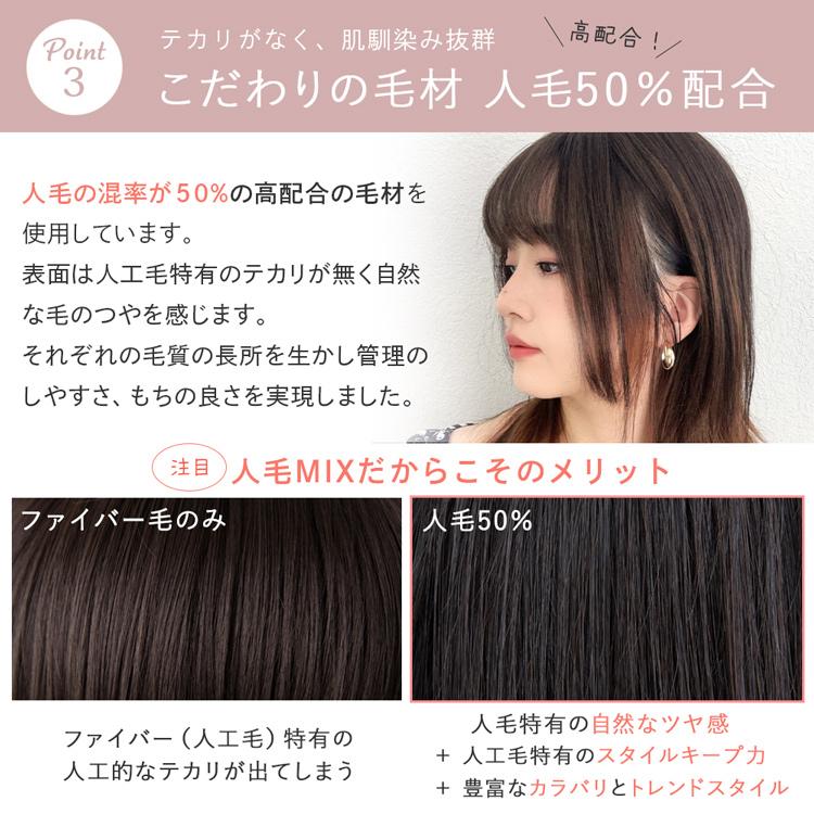 部分ウィッグ 人毛ミックス 自然 呼吸ウィッグ サイドフェイスベール トップヘアピース ウィッグ バレない 医療用 総手植え かつら 白髪隠し 前髪 涼しいの画像
