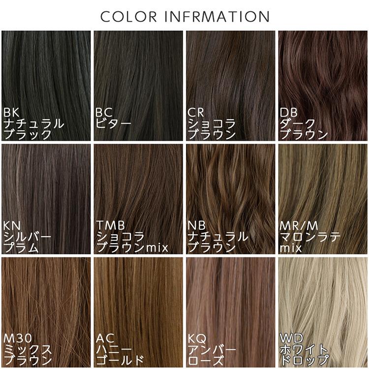 ウィッグサンプル等 Brightlele ウィッグ カラーサンプル カラーチャート フル