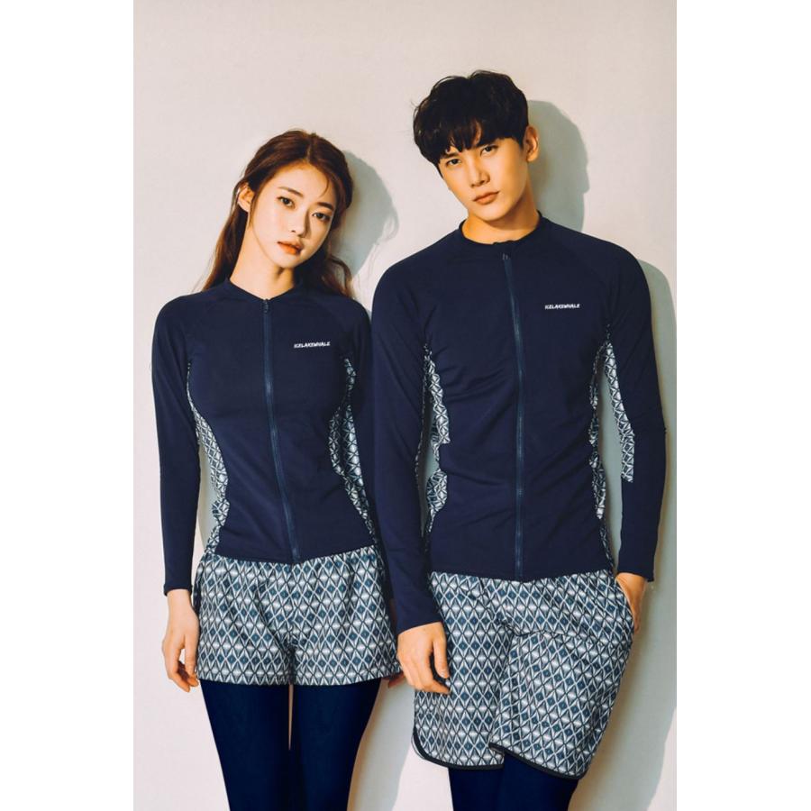 水着 メンズ ラッシュガード 長袖 トランクス サーフパンツ 上下セット フィットネス水着 3点セット 体型カバー |  | 01