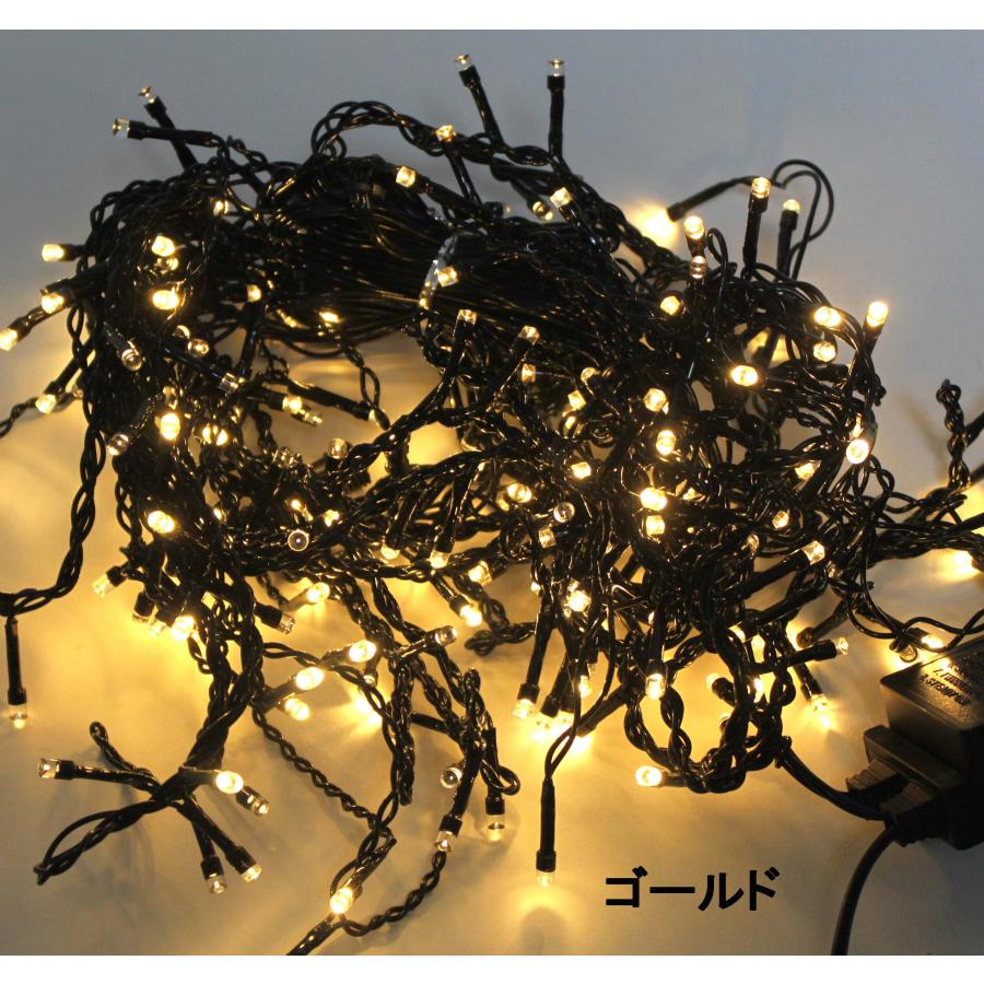 LED イルミネーション ナイアガラ 288球 シャンパンゴールド 8パターン