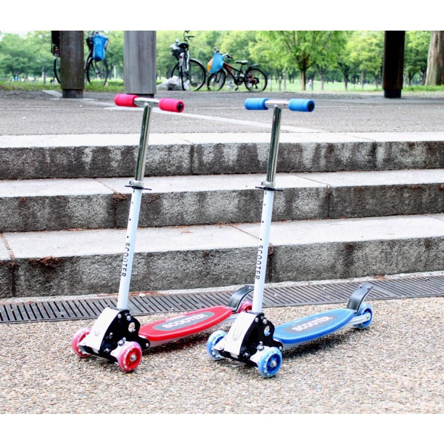 キックボード 3輪 折りたたみ キックスクター キックスケーター 子供用 前輪2輪 安定 ブレーキ付 |  | 01