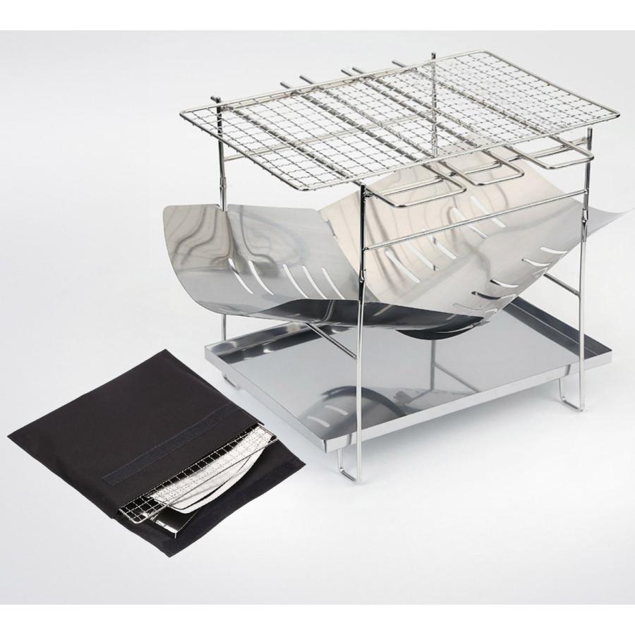 焚き火台 セット 折り畳み コンパクト 軽量 折りたたみ式 ソロ