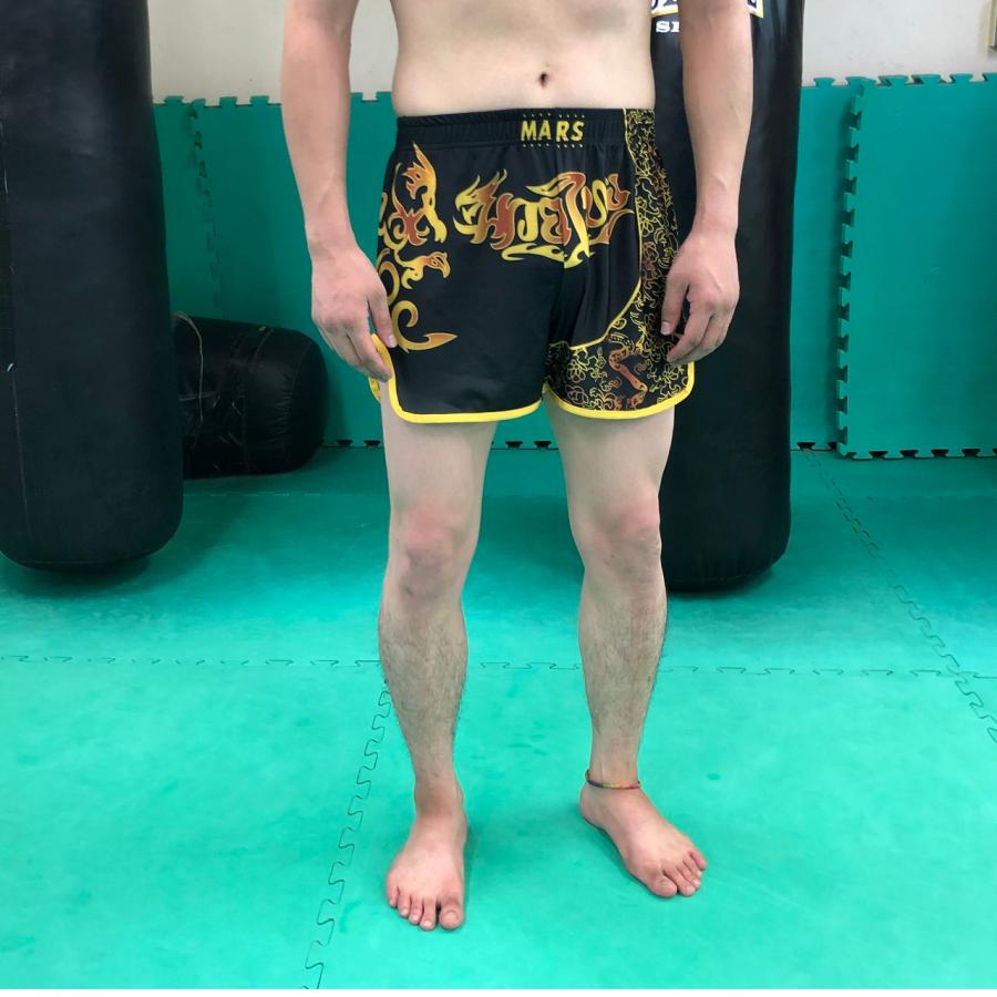 ボクシング トランクス キック ゴールド ズボン 試合 練習 格闘技 ムエタイ パンツ キック ボクシング K-1 トランクス 試合 練習 プロ