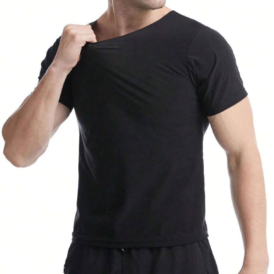 サウナスーツ 発汗 ヒート シャツ 半袖 サウナ tシャツ メンズ 減量 引き締め 加圧 洗濯可 |  | 08