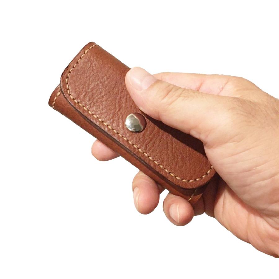 キーケース メンズ 4連 スナップ ボタン 日本製 本革 手縫い 高級 レザー 小さめ 贈り物 |  | 05