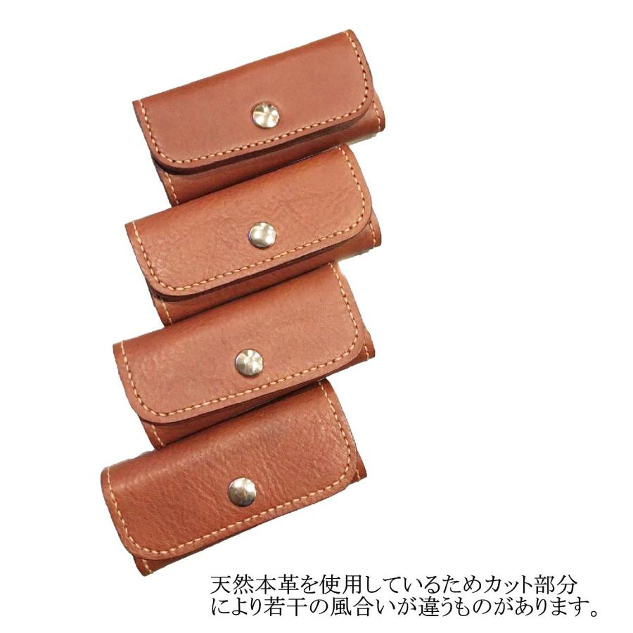 キーケース メンズ 4連 スナップ ボタン 日本製 本革 手縫い 高級 レザー 小さめ 贈り物 |  | 07
