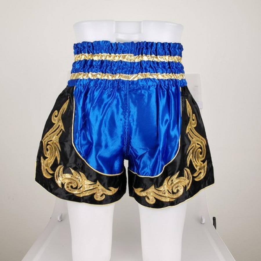 ムエタイ トランクス キックボクシング K-1 パンツ 試合 練習 プロ アマ 男女兼用 タイ製 (ブルー) |  | 04