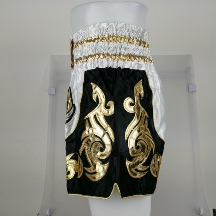 ムエタイ トランクス キックボクシング K-1 パンツ 試合 練習 プロ アマ 男女兼用 タイ製 (子供用ホワイト) |  | 02