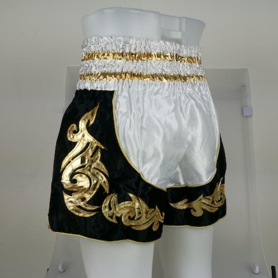 ムエタイ トランクス キックボクシング K-1 パンツ 試合 練習 プロ アマ 男女兼用 タイ製 (子供用ホワイト) |  | 03