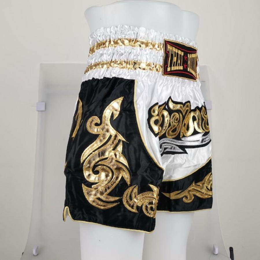 ムエタイ トランクス キックボクシング K-1 パンツ 試合 練習 プロ アマ 男女兼用 タイ製 (子供用ホワイト) |  | 04