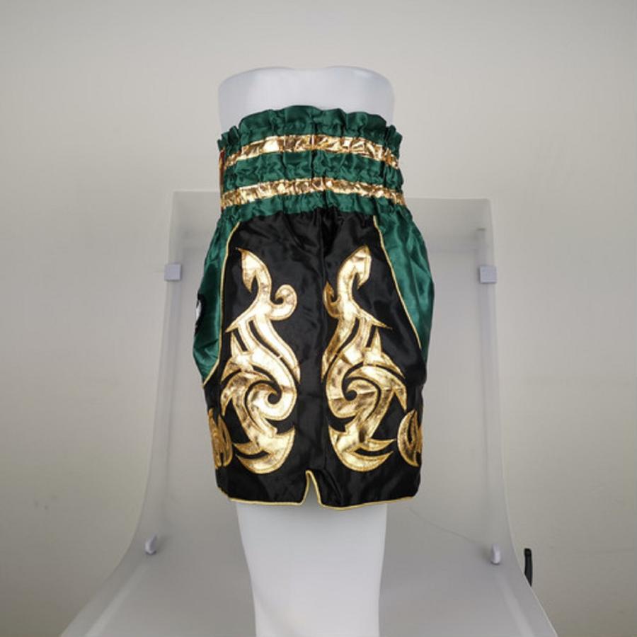 ムエタイ トランクス キックボクシング K-1 パンツ 試合 練習 プロ アマ 男女兼用 タイ製 (グリーン) |  | 02