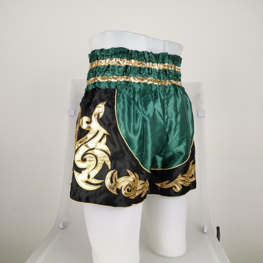 ムエタイ トランクス キックボクシング K-1 パンツ 試合 練習 プロ アマ 男女兼用 タイ製 (グリーン) |  | 03