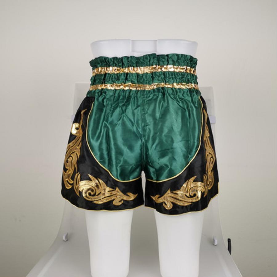 ムエタイ トランクス キックボクシング K-1 パンツ 試合 練習 プロ アマ 男女兼用 タイ製 (グリーン) |  | 05