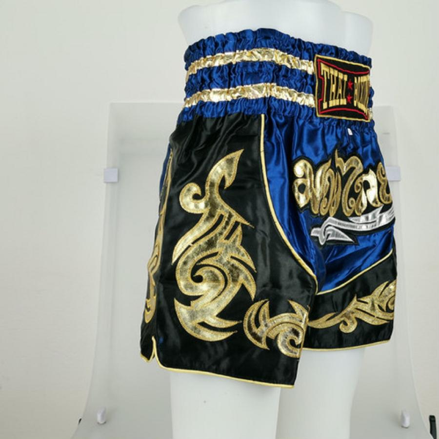 ムエタイ トランクス キックボクシング K-1 パンツ 試合 練習 プロ アマ 男女兼用 タイ製 (ネイビー) |  | 05