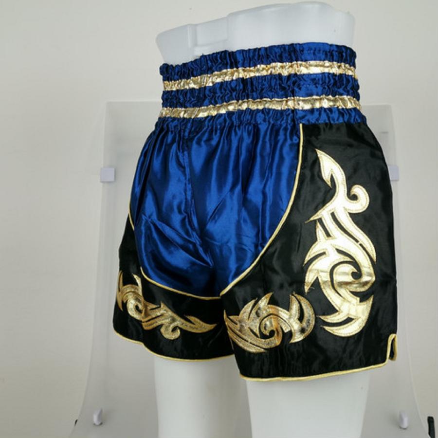 ムエタイ トランクス キックボクシング K-1 パンツ 試合 練習 プロ アマ 男女兼用 タイ製 (ネイビー) |  | 06