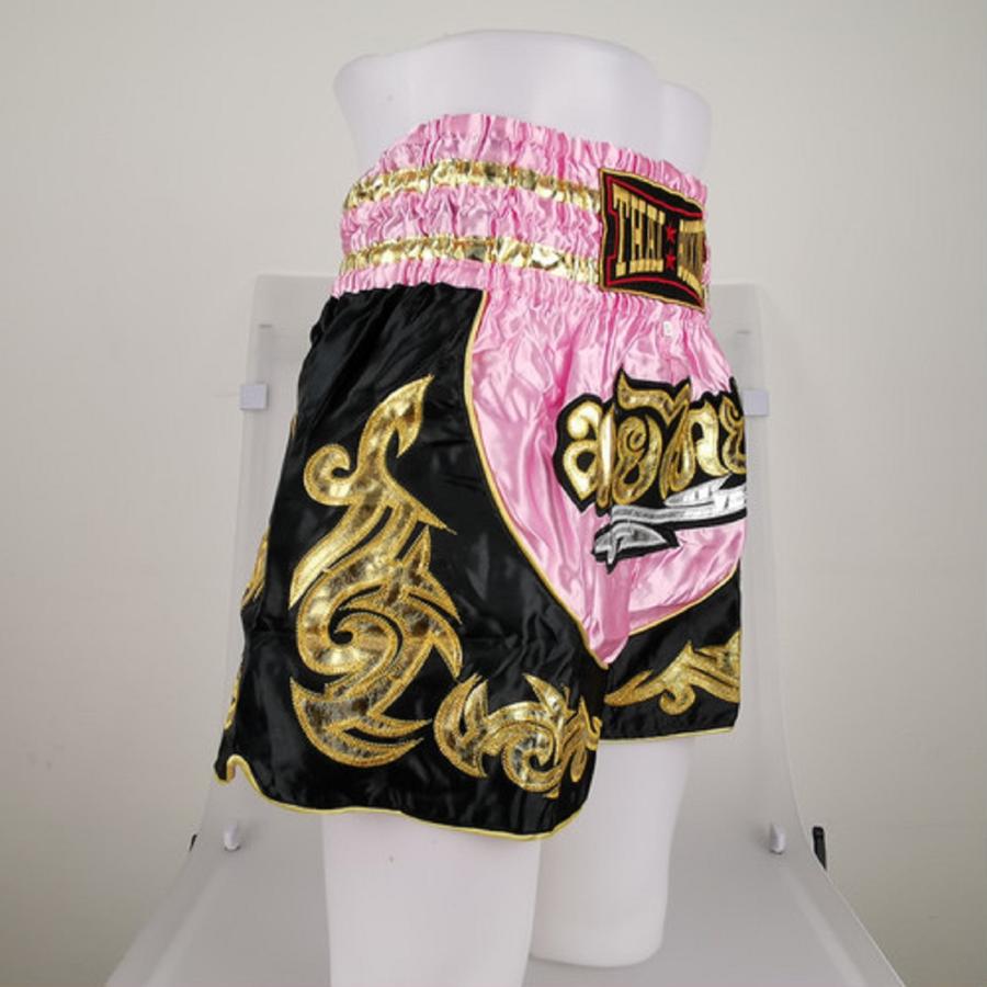ムエタイ トランクス キックボクシング K-1 パンツ 試合 練習 プロ アマ 男女兼用 タイ製 (ピンク) |  | 01
