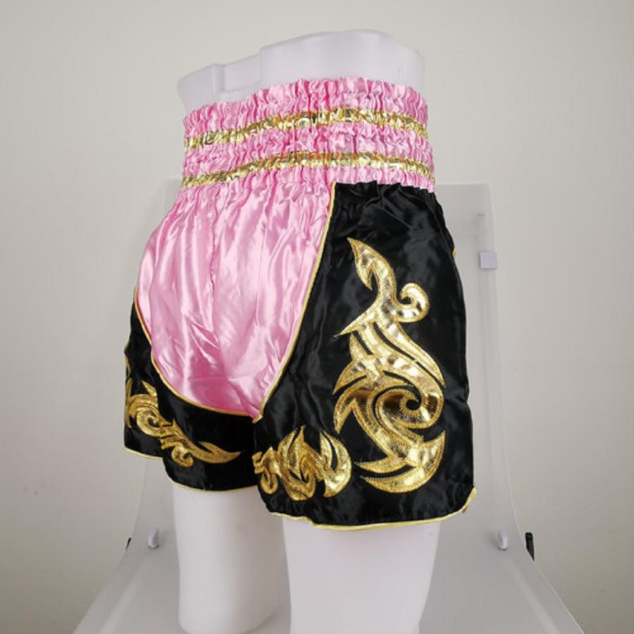 ムエタイ トランクス キックボクシング K-1 パンツ 試合 練習 プロ アマ 男女兼用 タイ製 (ピンク) |  | 03