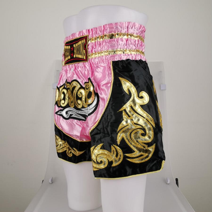 ムエタイ トランクス キックボクシング K-1 パンツ 試合 練習 プロ アマ 男女兼用 タイ製 (ピンク) |  | 04
