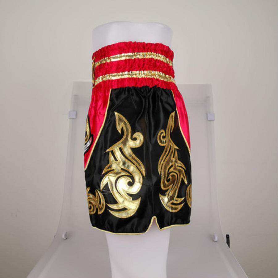 ムエタイ トランクス キックボクシング K-1 パンツ 試合 練習 プロ アマ 男女兼用 タイ製 (レッド) |  | 02