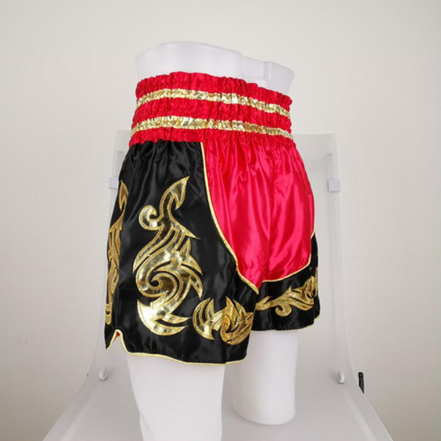 ムエタイ トランクス キックボクシング K-1 パンツ 試合 練習 プロ アマ 男女兼用 タイ製 (レッド) |  | 03