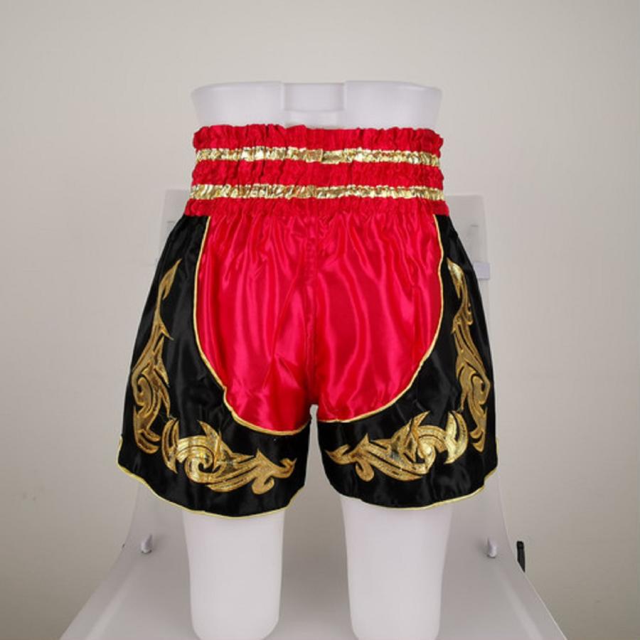 ムエタイ トランクス キックボクシング K-1 パンツ 試合 練習 プロ アマ 男女兼用 タイ製 (レッド) |  | 05