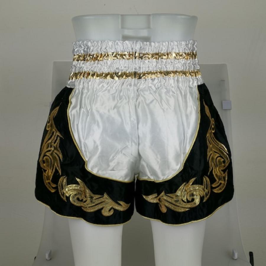 ムエタイ トランクス キックボクシング K-1 パンツ 試合 練習 プロ アマ 男女兼用 タイ製 (ホワイト) |  | 05