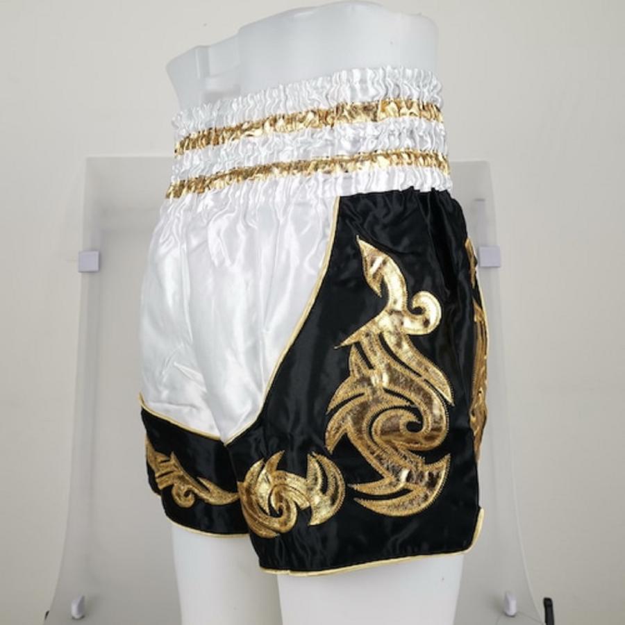 ムエタイ トランクス キックボクシング K-1 パンツ 試合 練習 プロ アマ 男女兼用 タイ製 (ホワイト) |  | 07