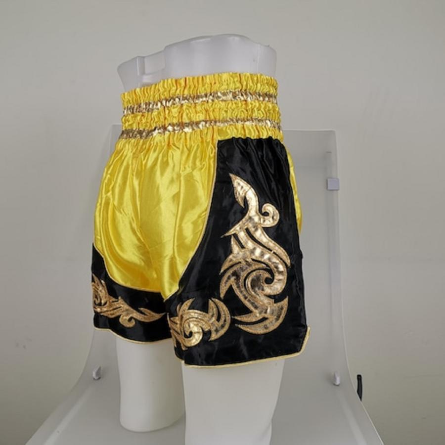 ムエタイ トランクス キックボクシング K-1 パンツ 試合 練習 プロ アマ 男女兼用 タイ製 (イエロー) |  | 03