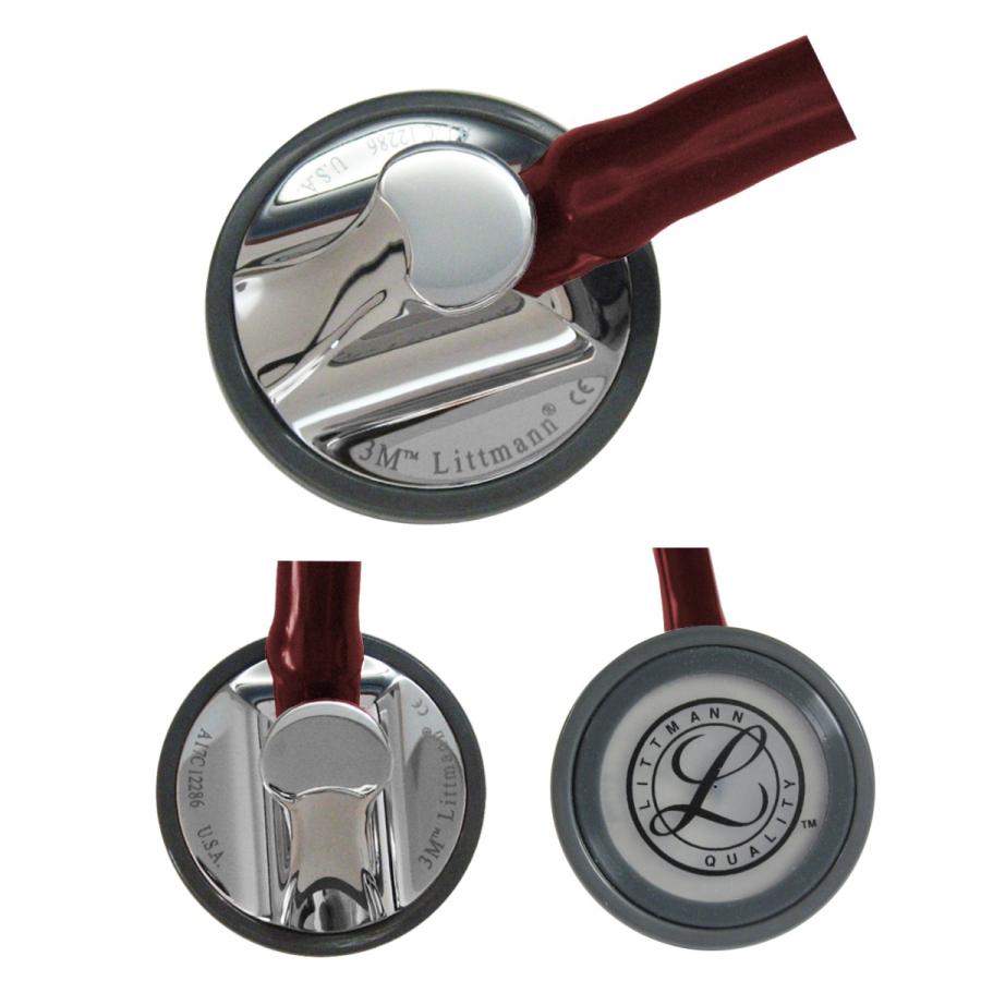3M Littmann Cardiology III バーガンディ【値下げ】 3M Littmann Cardiology III Stethoscope, Brass-Finish