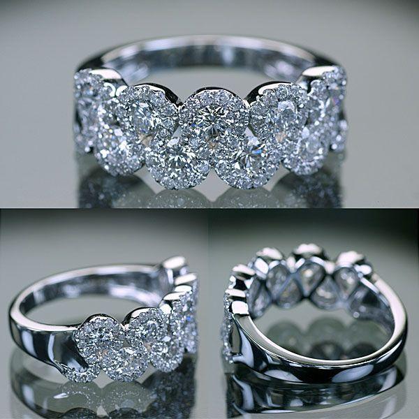 ダイヤモンド リング 指輪 K18WG ホワイトゴールド 天然ダイヤ1.20ct リング/アウトレット/送料無料