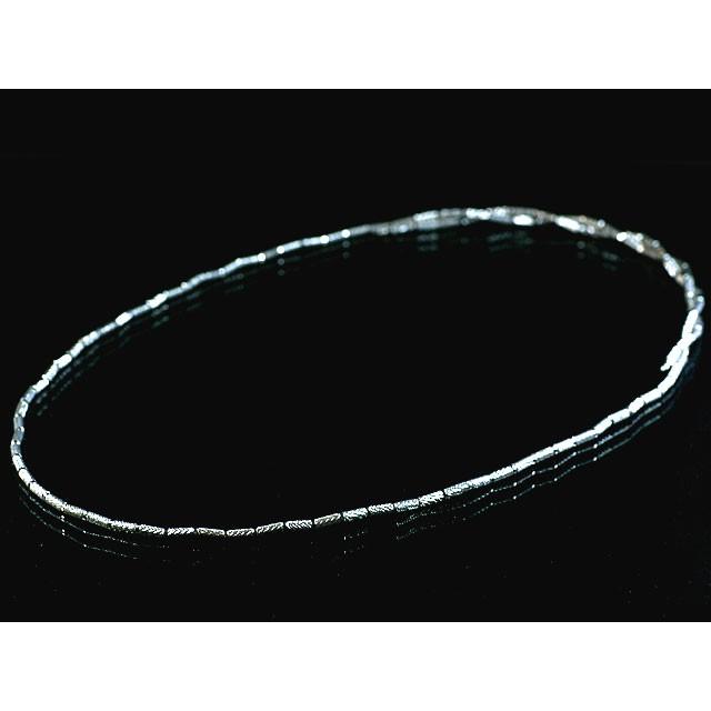 専用出品 ネックレス/ブレスレット・K18ホワイトゴールド デザインチェーン(マグネットチェーン)太さ2.5mm 長さ70cm 【PET3103607217】(108691円)