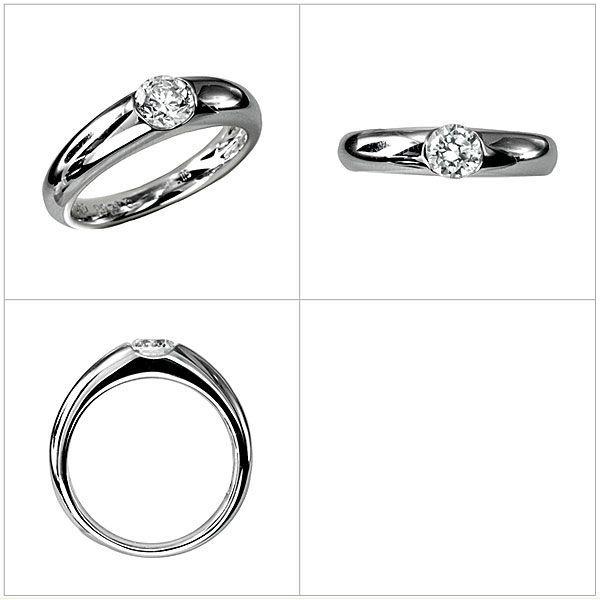 ブランド ダイヤモンド リング エンゲージリング 婚約指輪 結婚指輪 Pt900 プラチナ ダイヤモンド モデレイト(中石別売) 【MYK1438941029】(50393円)