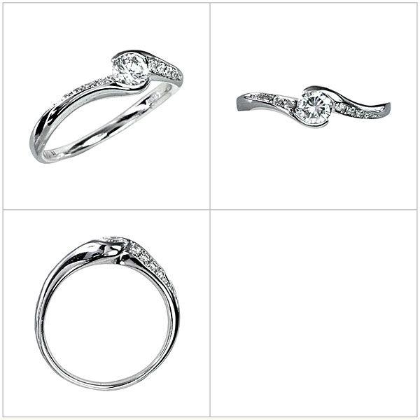 [大特価] ダイヤモンド リング エンゲージリング 婚約指輪 結婚指輪 Pt900 プラチナ ダイヤモンド モデレイト(中石別売) 【IQY1641846184】(57499円)